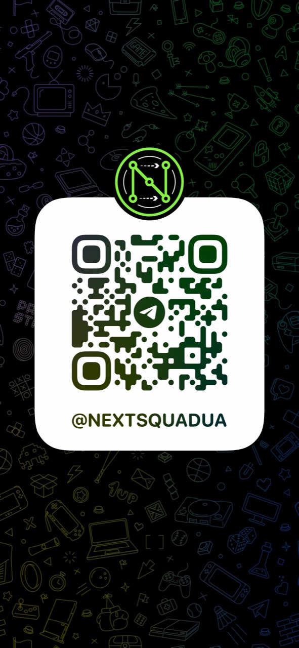 QR-код Telegram-каналу NextSquad UA